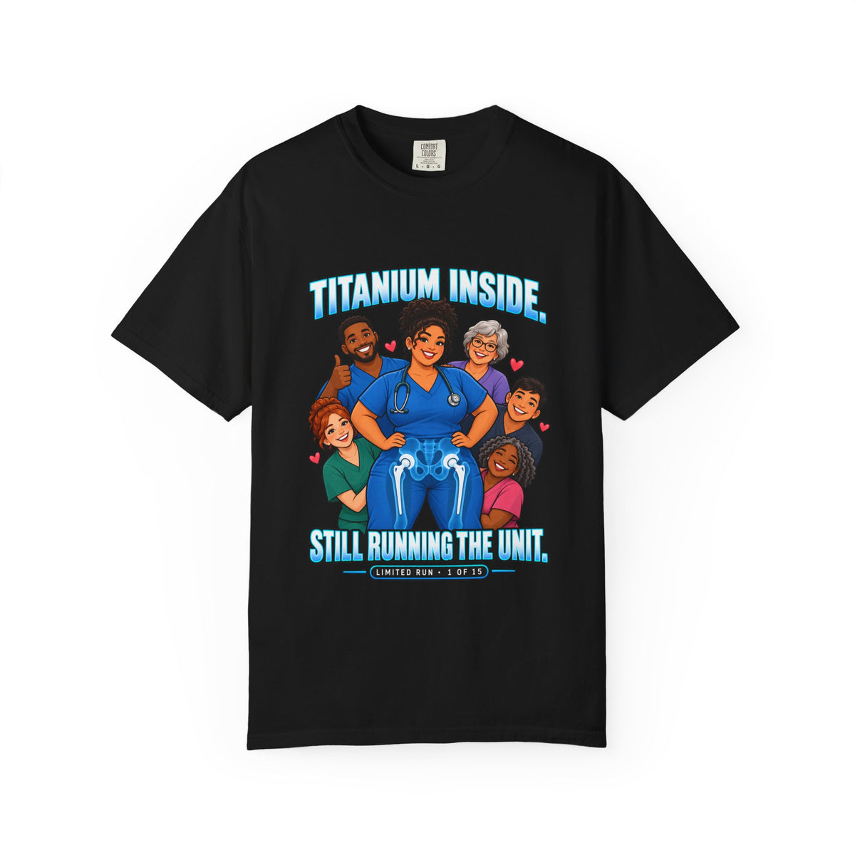 Titanium Inside Still Running the Unit Hip Replacement X-Ray Women's Nurse Limited Edition Tee