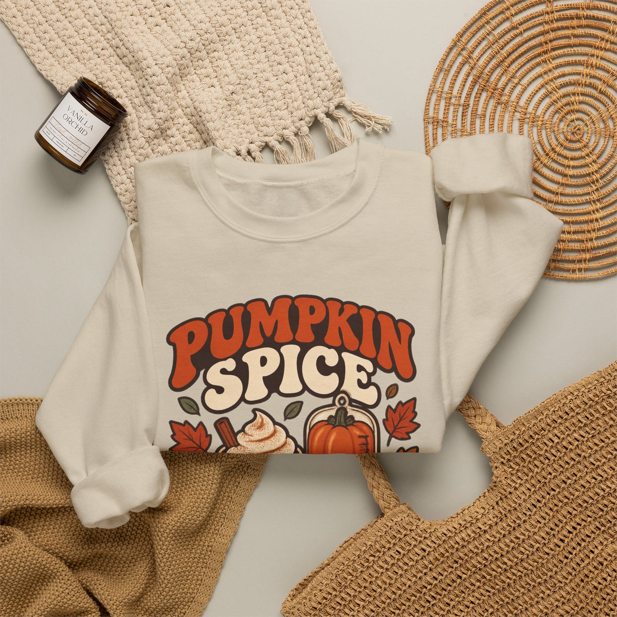 Pumpkin Spice & Propofol Fall Nurse Crewneck Sweatshirt