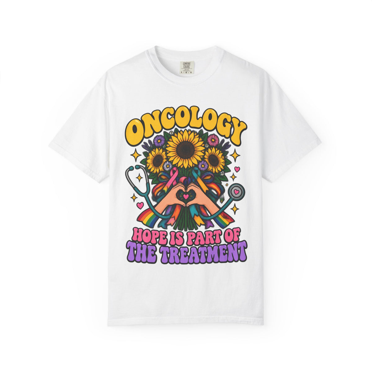 Oncology Hope Is Part of the Treatment Sunflower Comfort Colors T-Shirt