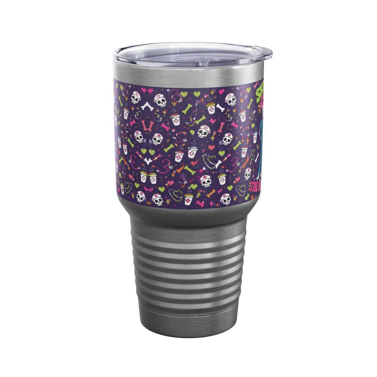 Skeleton Crew Skinny Skeleton Nurses 30oz Tundra Tumbler