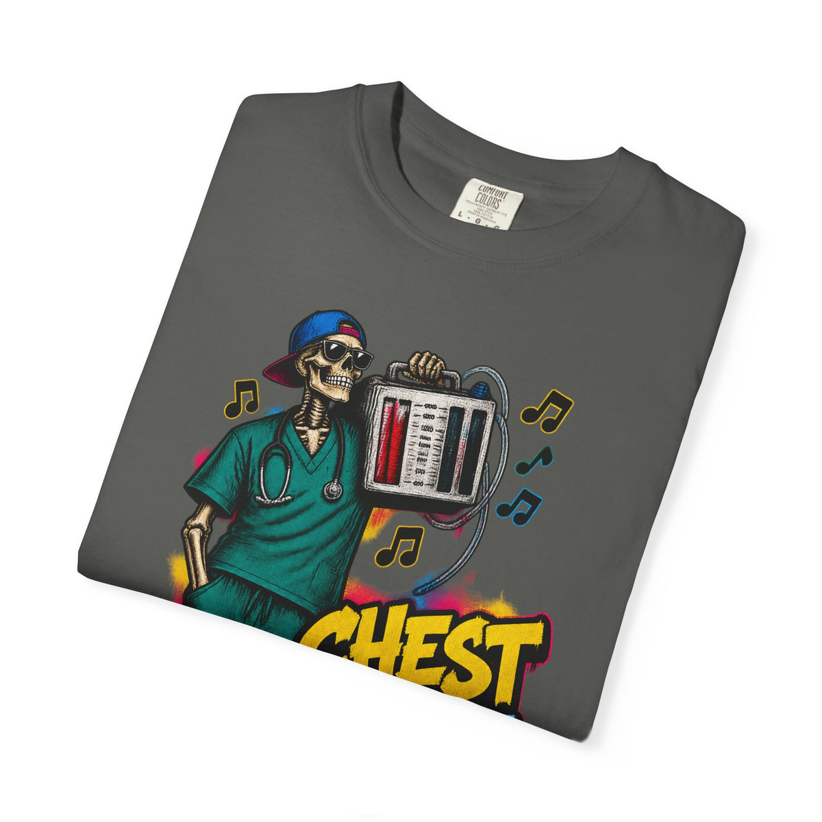 Chest Tube Crew Skeleton ICU Nurse Comfort Colors T-Shirt