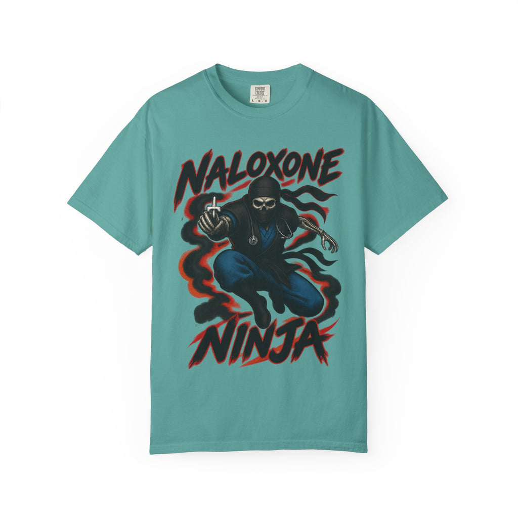 Naloxone Ninja Skeleton ER Nurse Tee