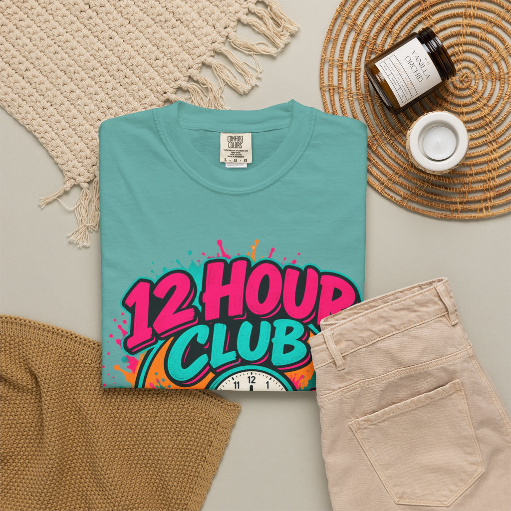 12 Hour Club Survived Another Shift Nurse Comfort Colors T-Shirt