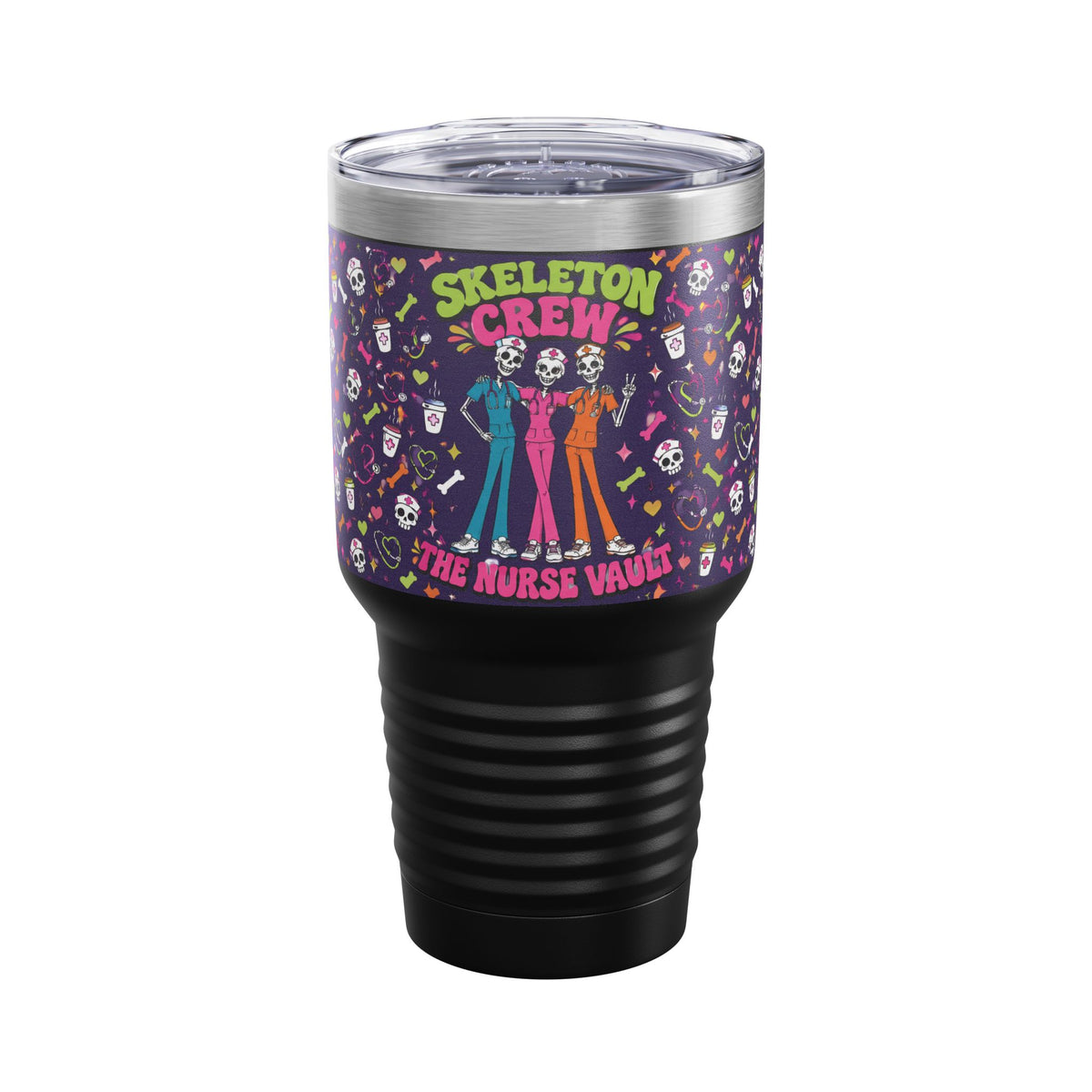 Skeleton Crew Skinny Skeleton Nurses 30oz Tundra Tumbler
