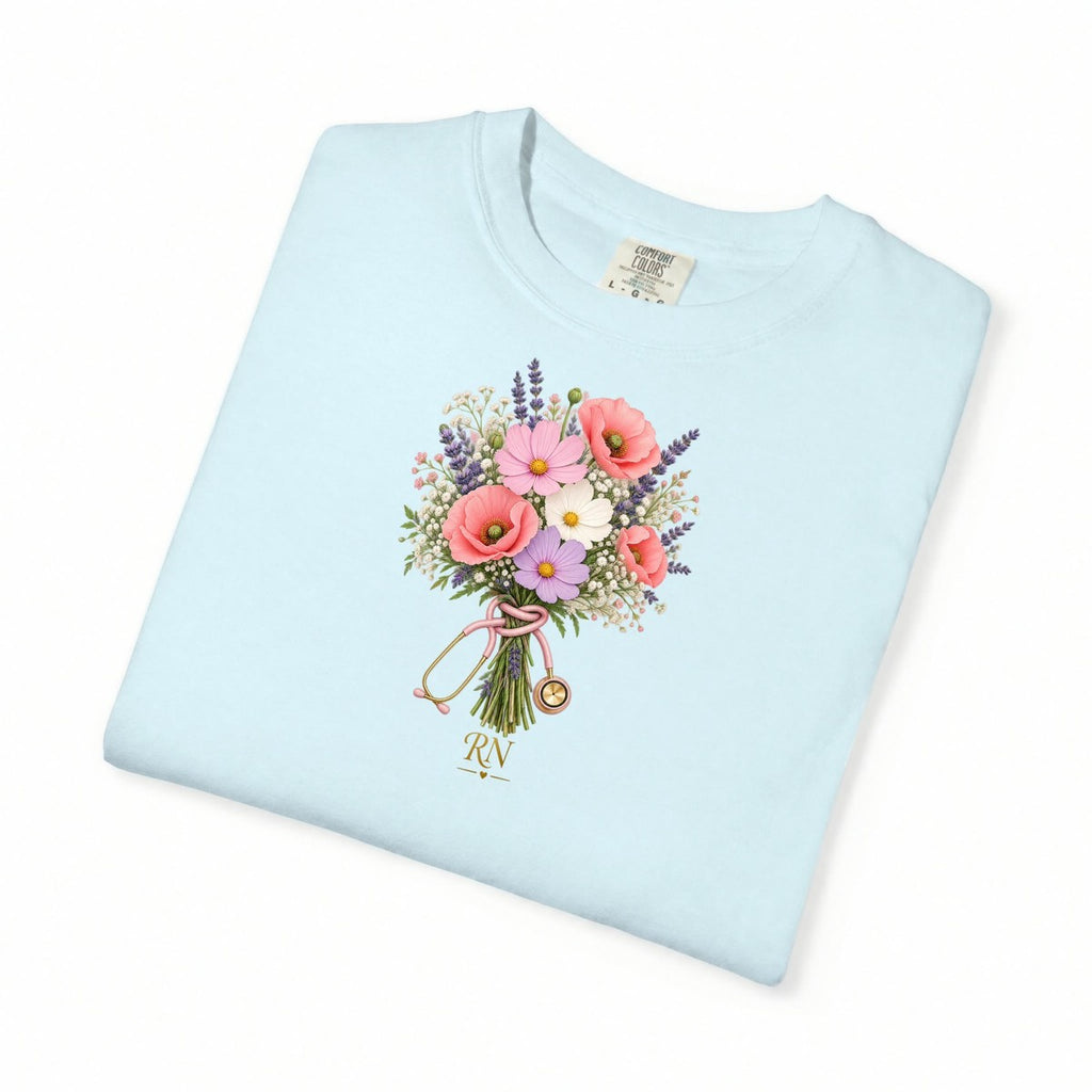Wildflower Stethoscope RN Tee