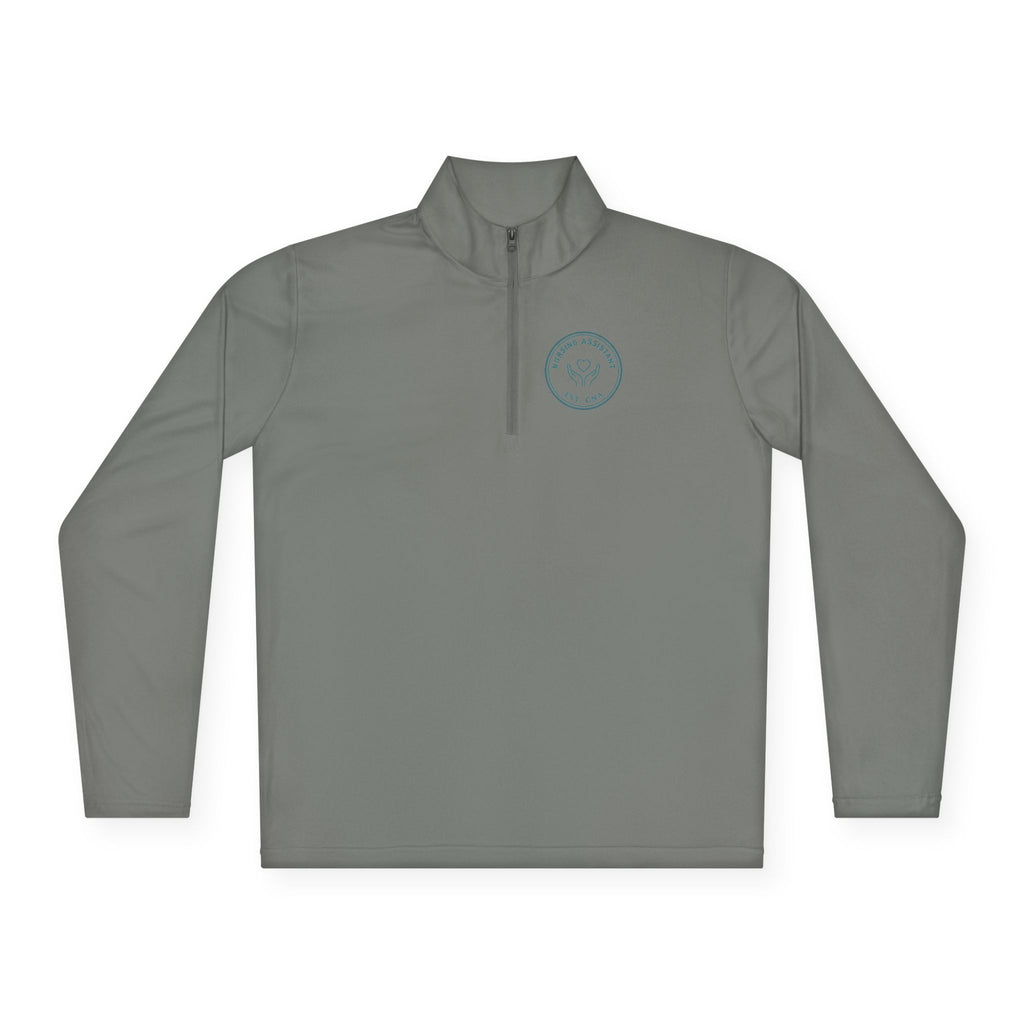 CNA Minimal Vintage Badge Nursing Assistant Quarter-Zip Pullover