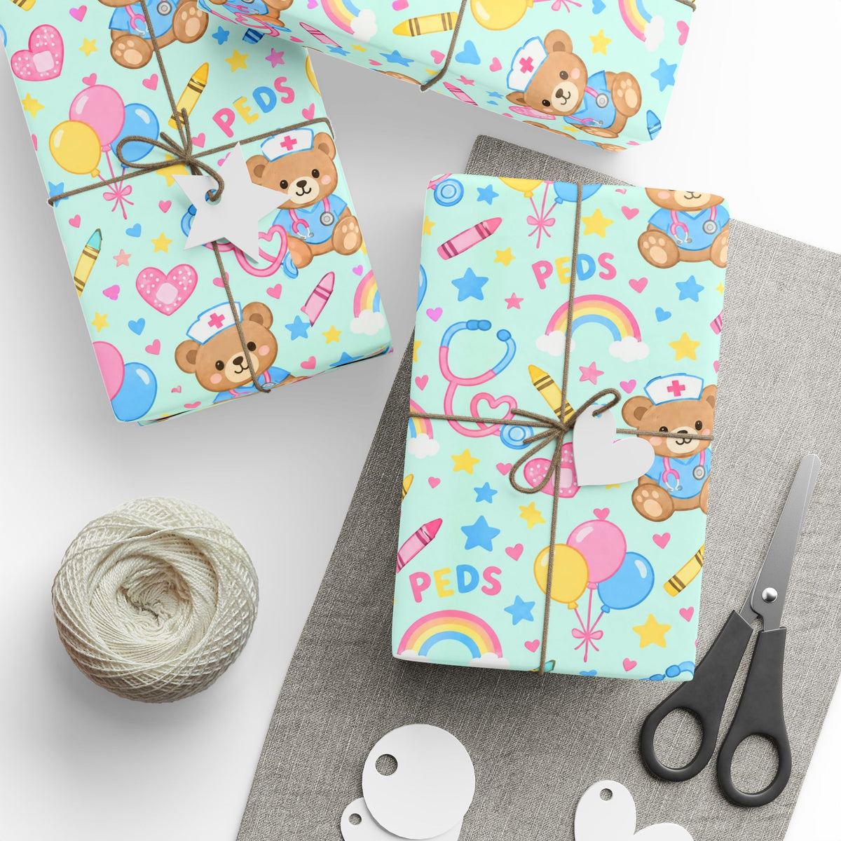Pediatric Nurse Wrapping Paper Year Round