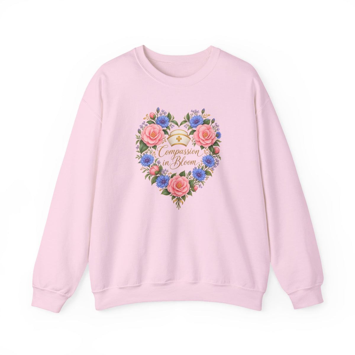 Compassion in Bloom Nurse Crewneck Sweatshirt
