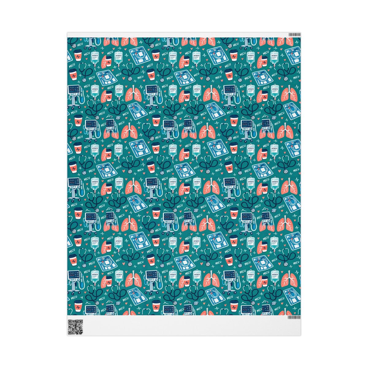 Medical ICU Nurse Wrapping Paper Year Round