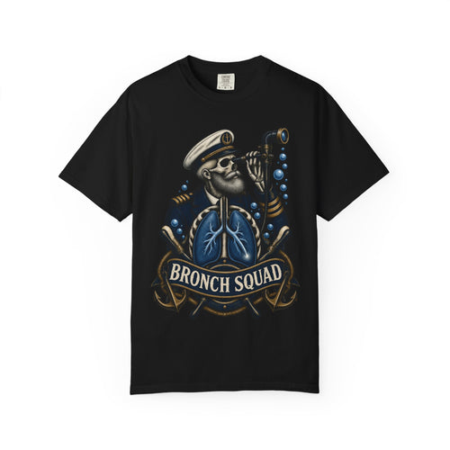 Bronch Squad Skeleton Respiratory Therapist Comfort Colors T-Shirt