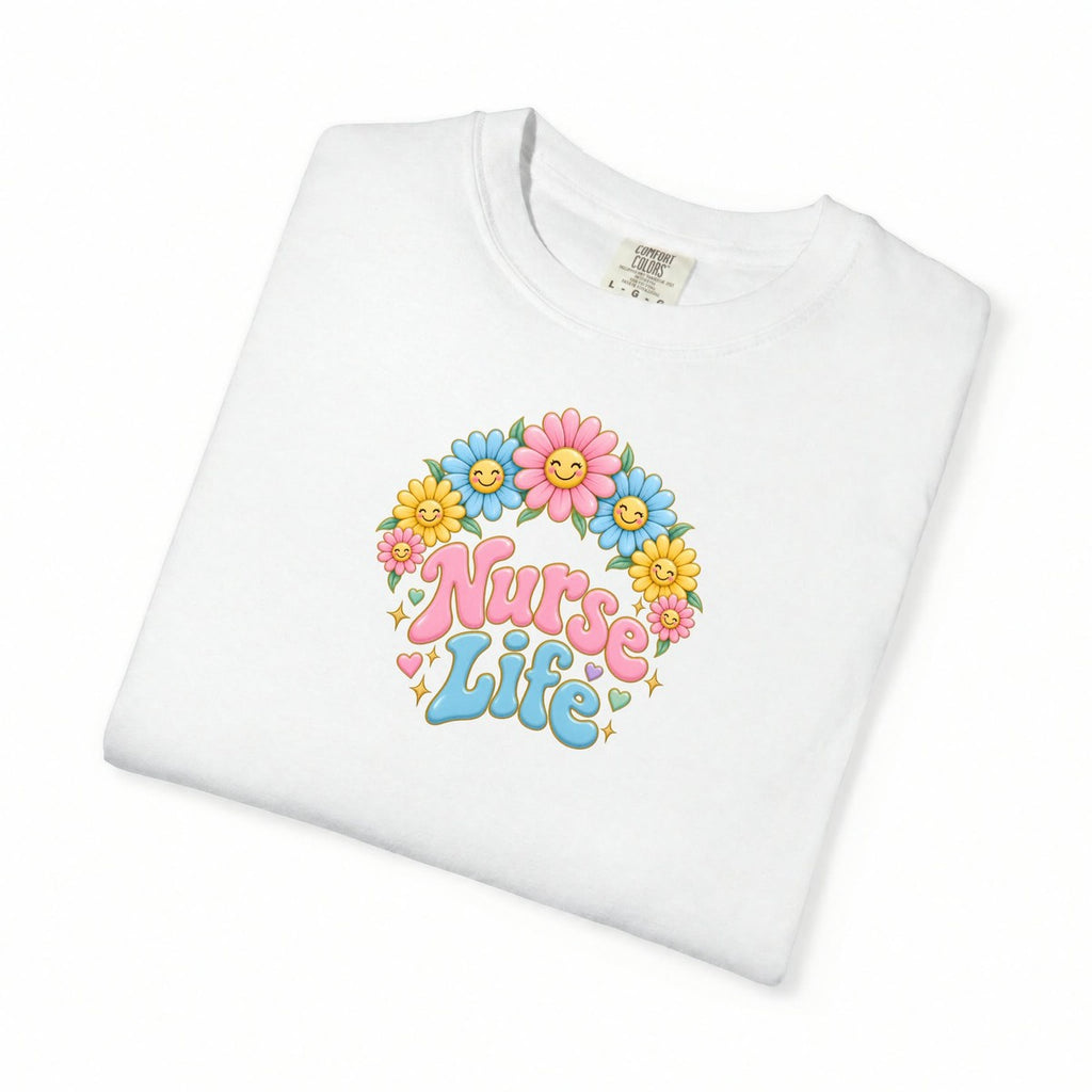 Nurse Life Daisies Tee