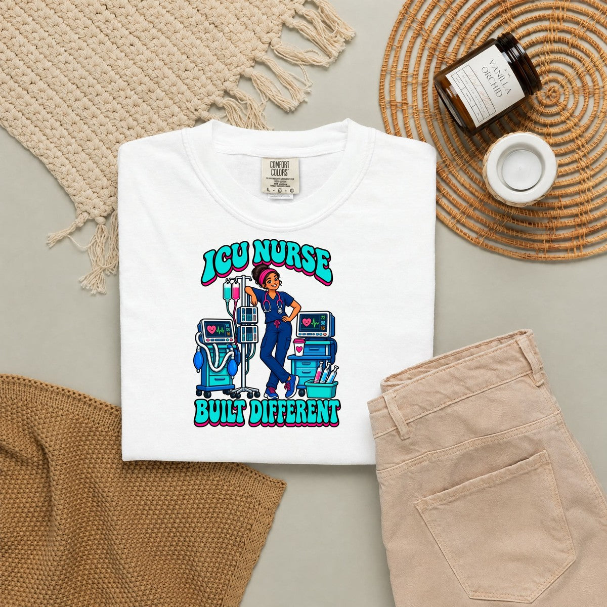 ICU Nurse Built Different Tee