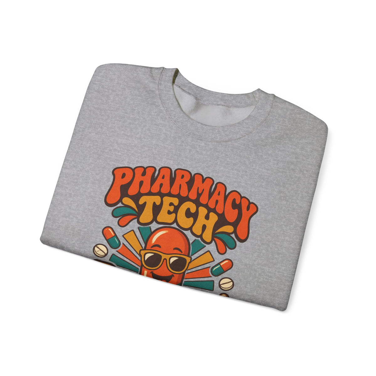 Pharmacy Tech Keeping You Well One Script at a Time Retro Crewneck Sweatshirt