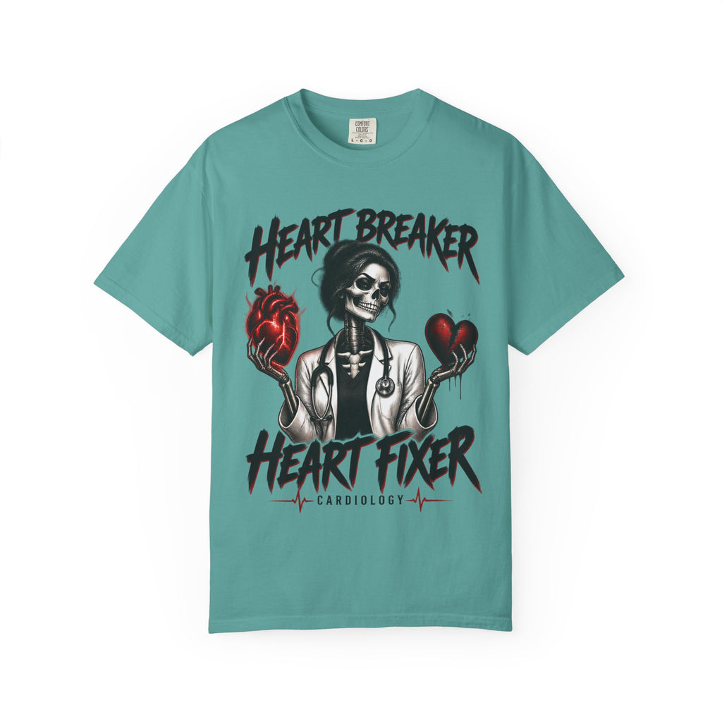Heart Breaker Heart Fixer Cardiology Skeleton Doctor Comfort Colors T-Shirt
