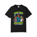 Energy Drink in One Hand Assessment in the Other Nurse Tee (Long Braid)