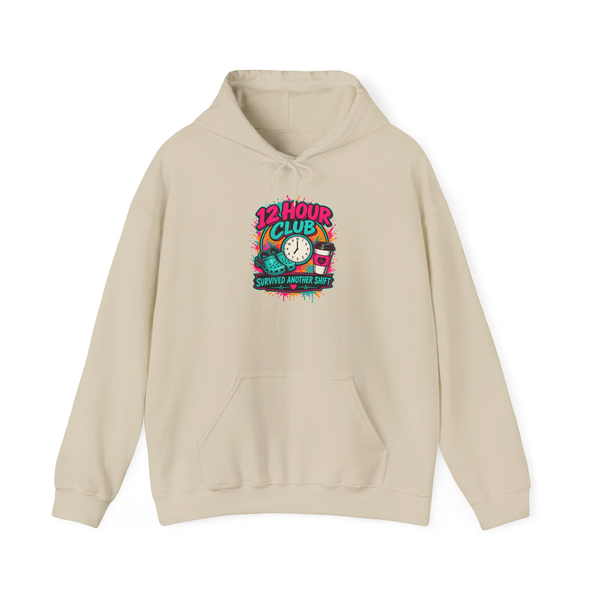 12 Hour Club Survived Another Shift Nurse Hoodie