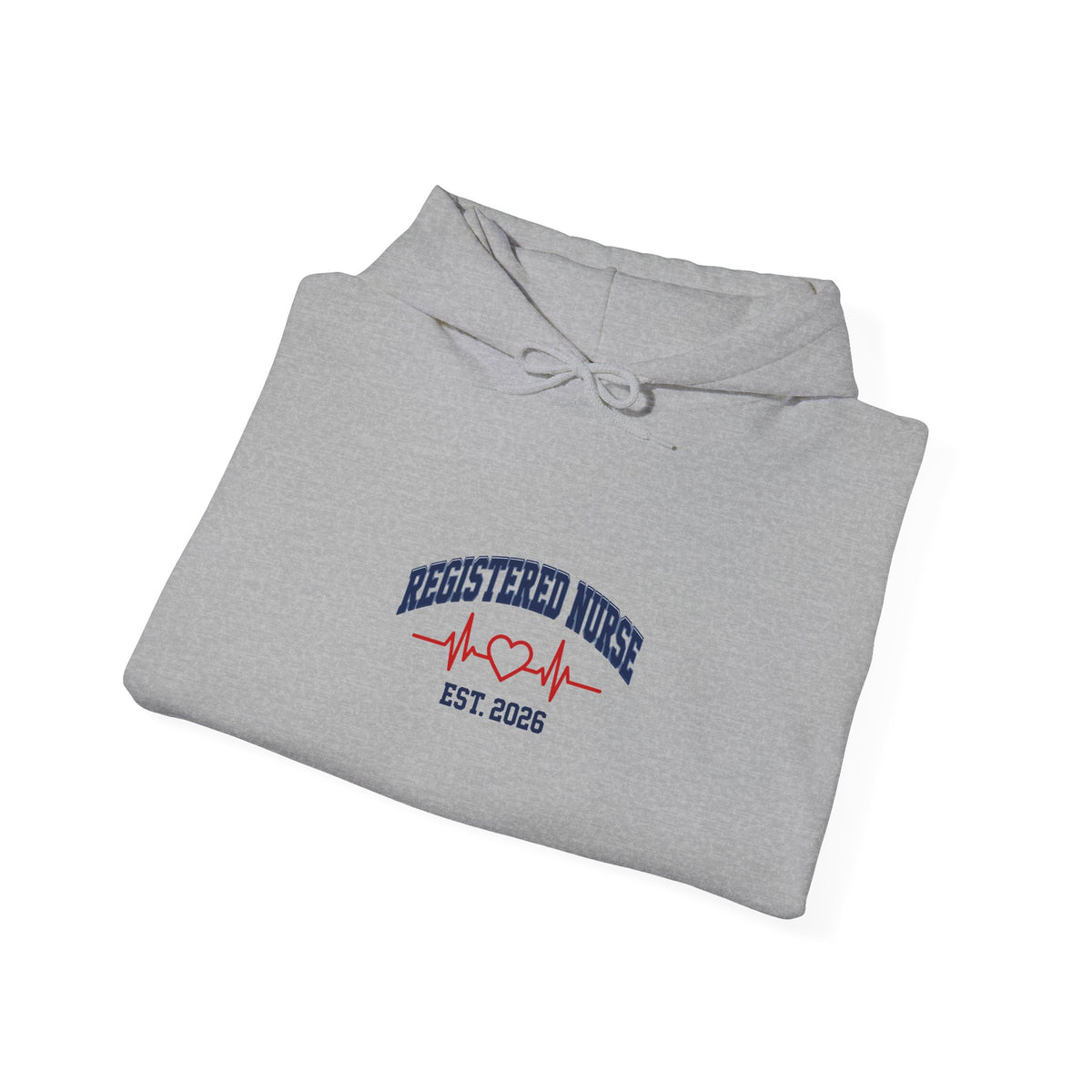 Registered Nurse Est. 2026 Varsity Heartbeat Hoodie
