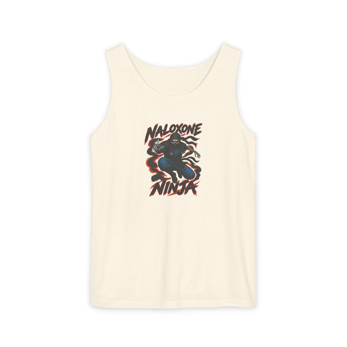 Naloxone Ninja Skeleton ER Nurse Comfort Colors Tank Top