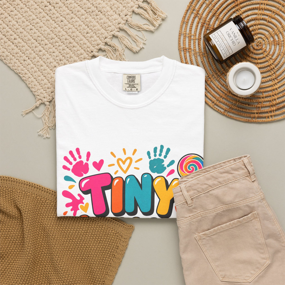 Tiny Humans Big Hearts Pediatric Nurse Comfort Colors T-Shirt