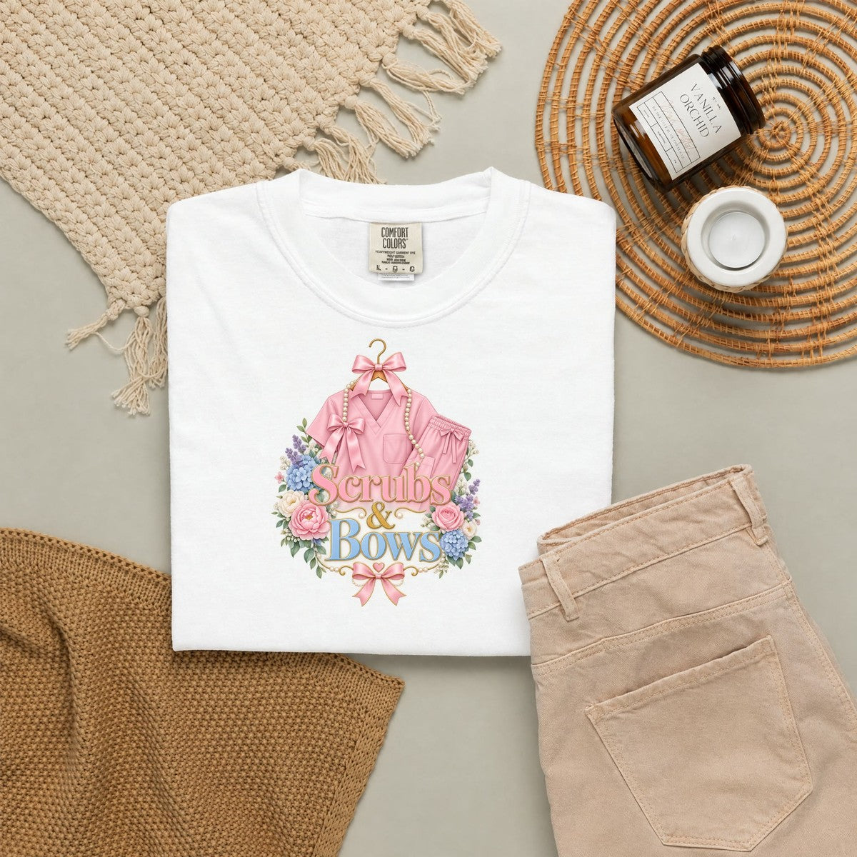 Scrubs and Bows Nurse Tee
