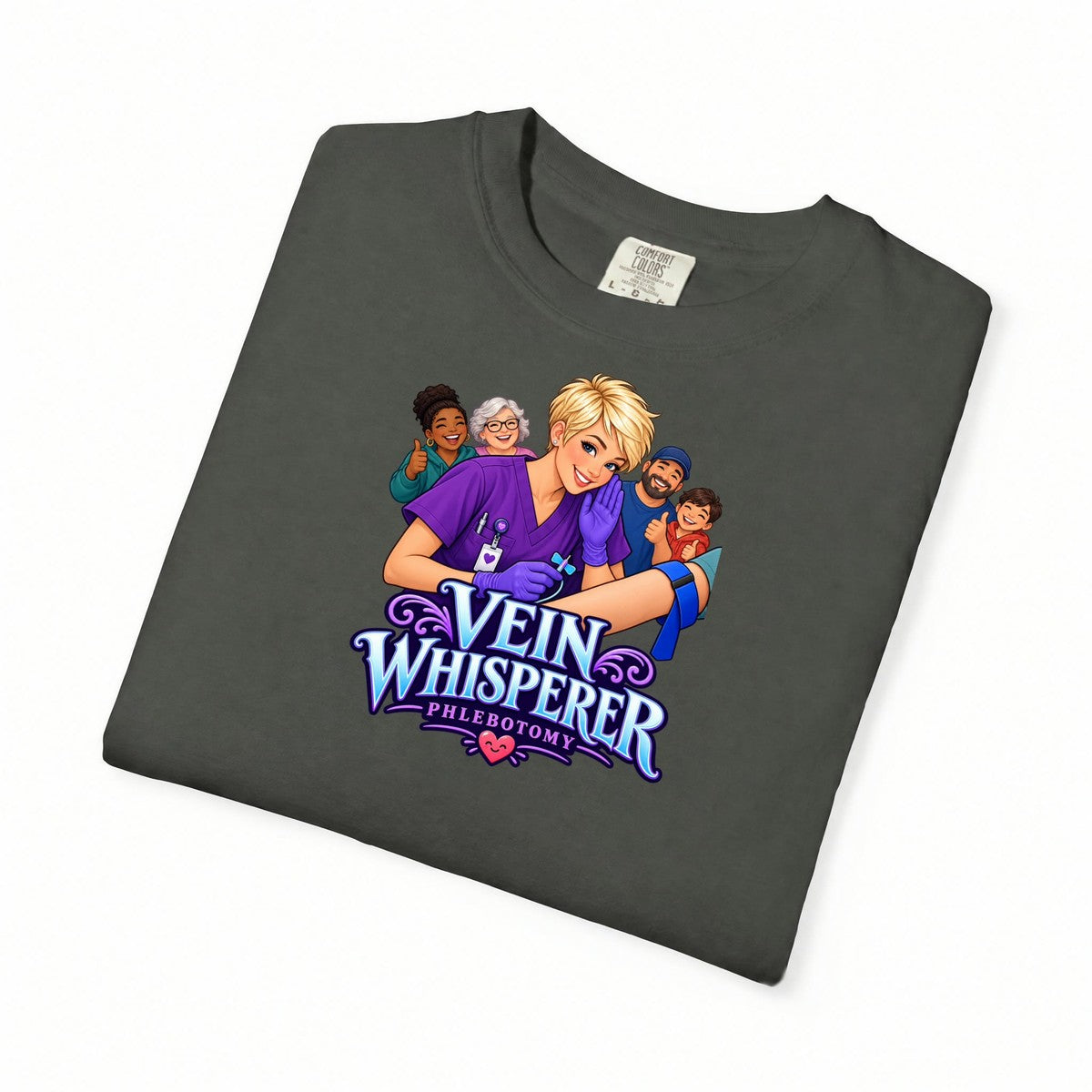 Vein Whisperer Phlebotomist Comfort Colors T-Shirt