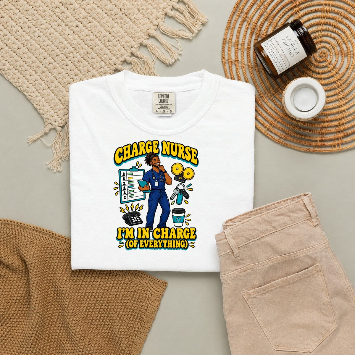 Charge Male Nurse I'm in Charge of Everything Tee