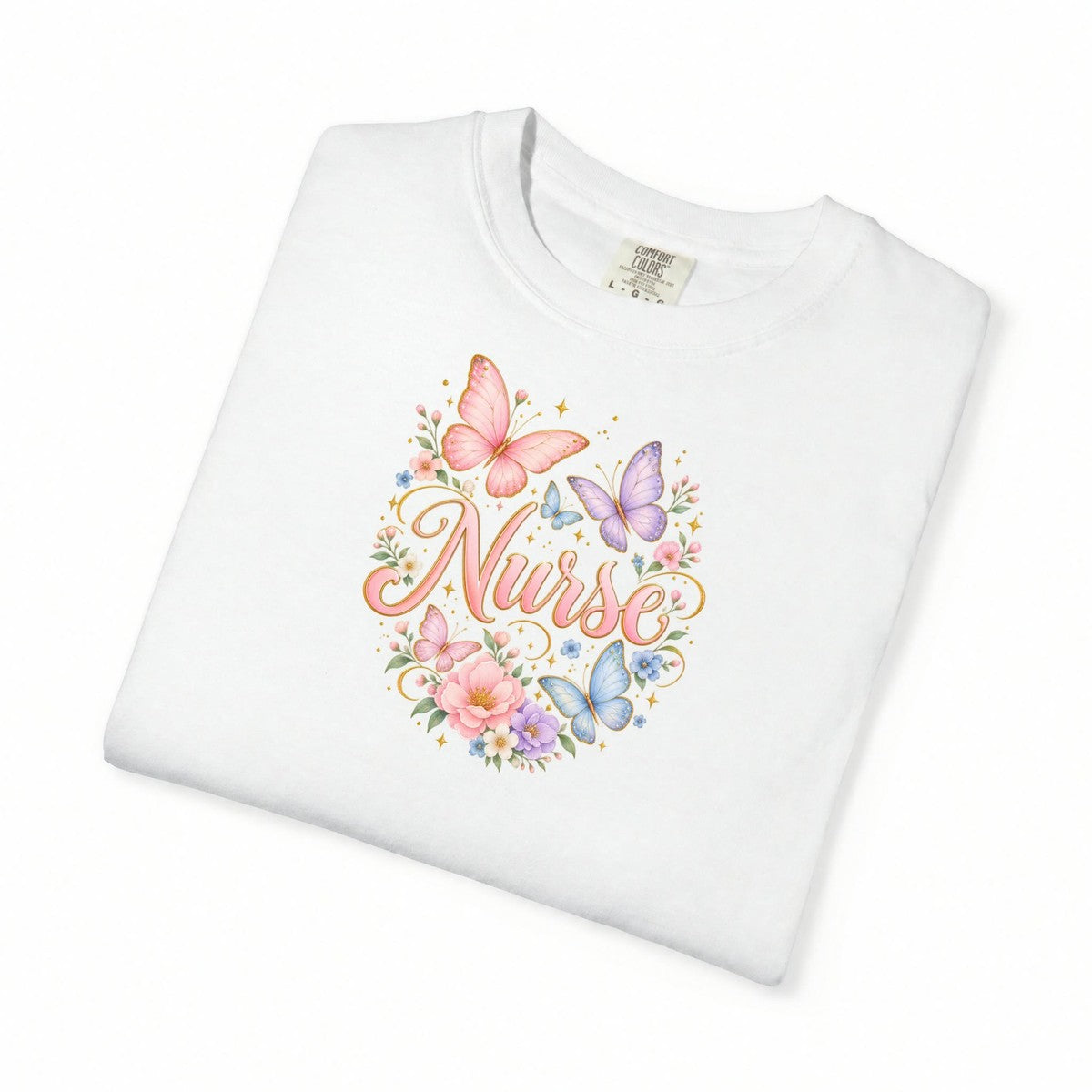 Butterfly Garden Nurse Tee