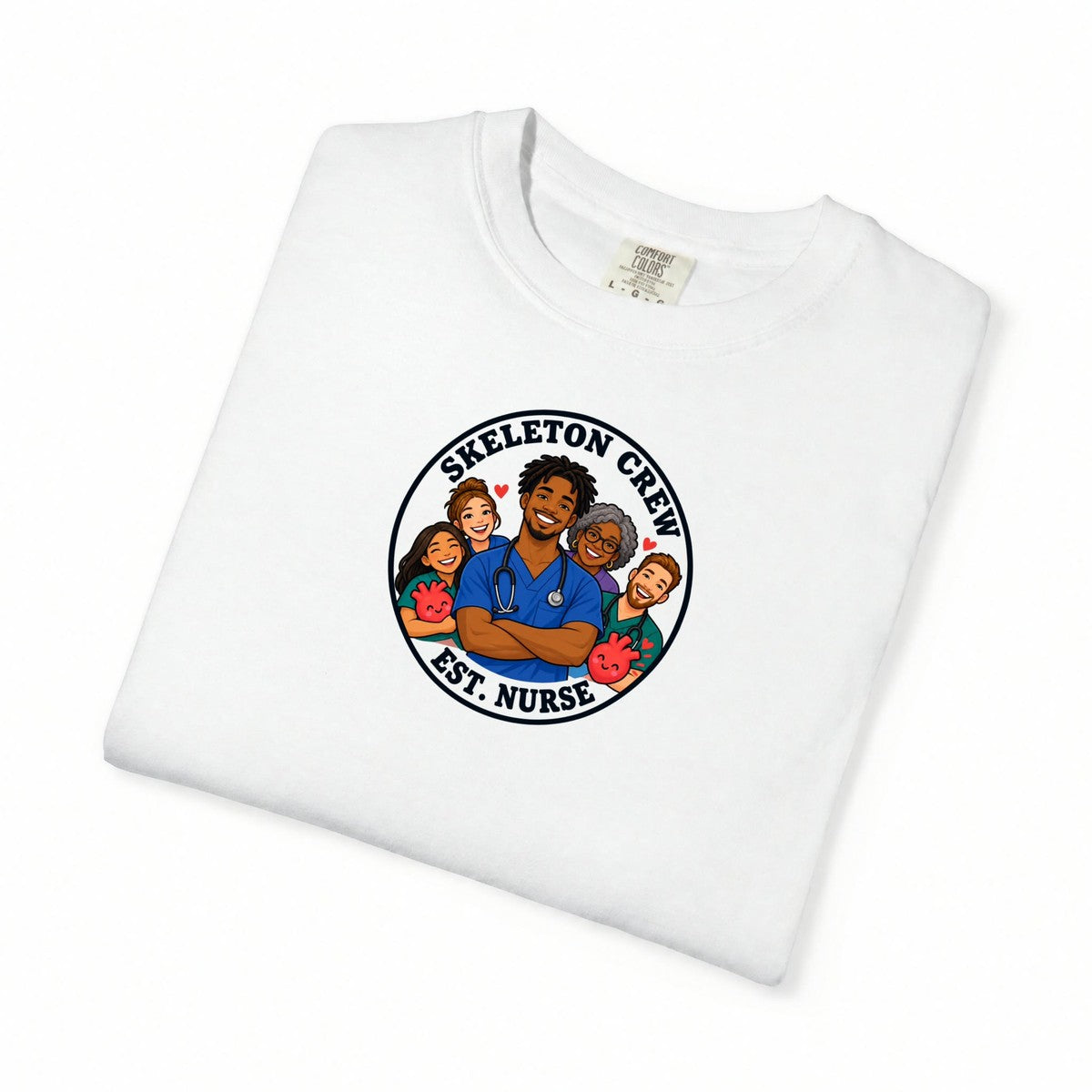 Crew Est Nurse Minimal Badge Male Nurse Tee