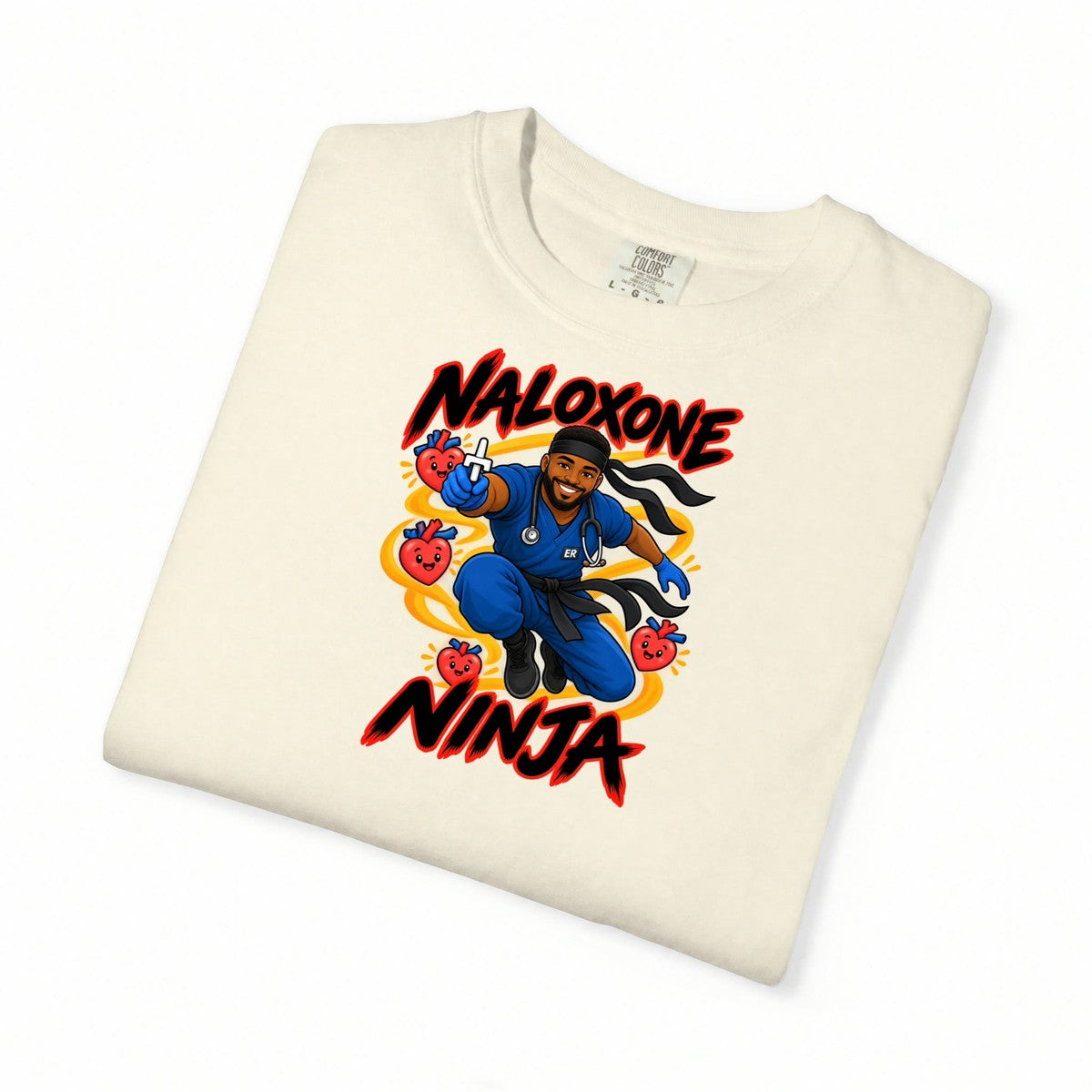 Naloxone Ninja ER Male Nurse Tee