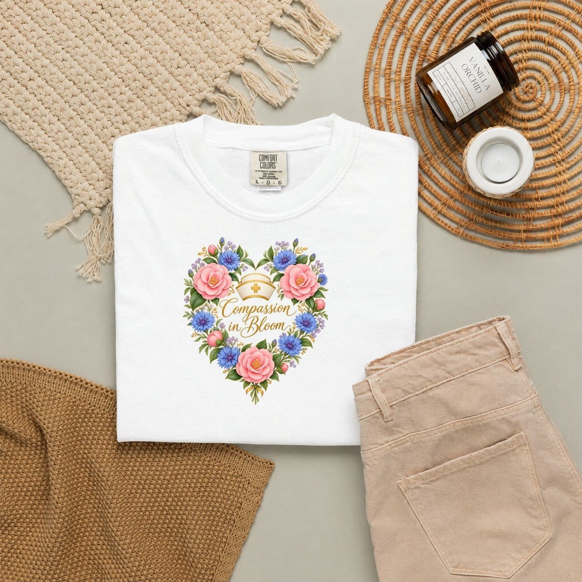 Compassion in Bloom Nurse Tee