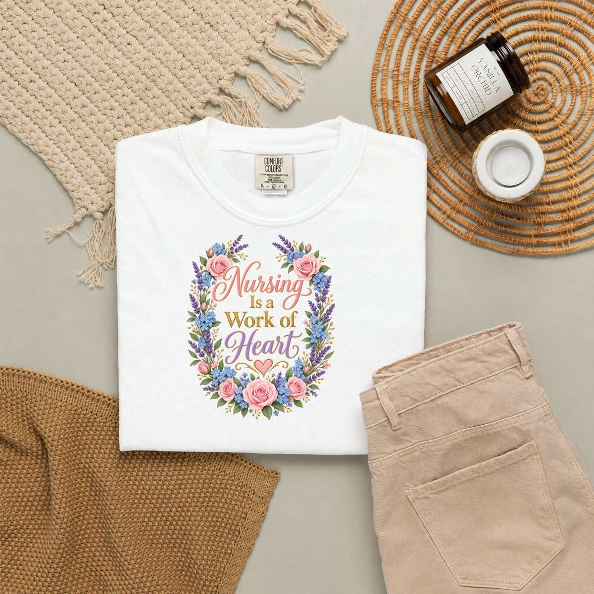Nursing Is a Work of Heart Tee
