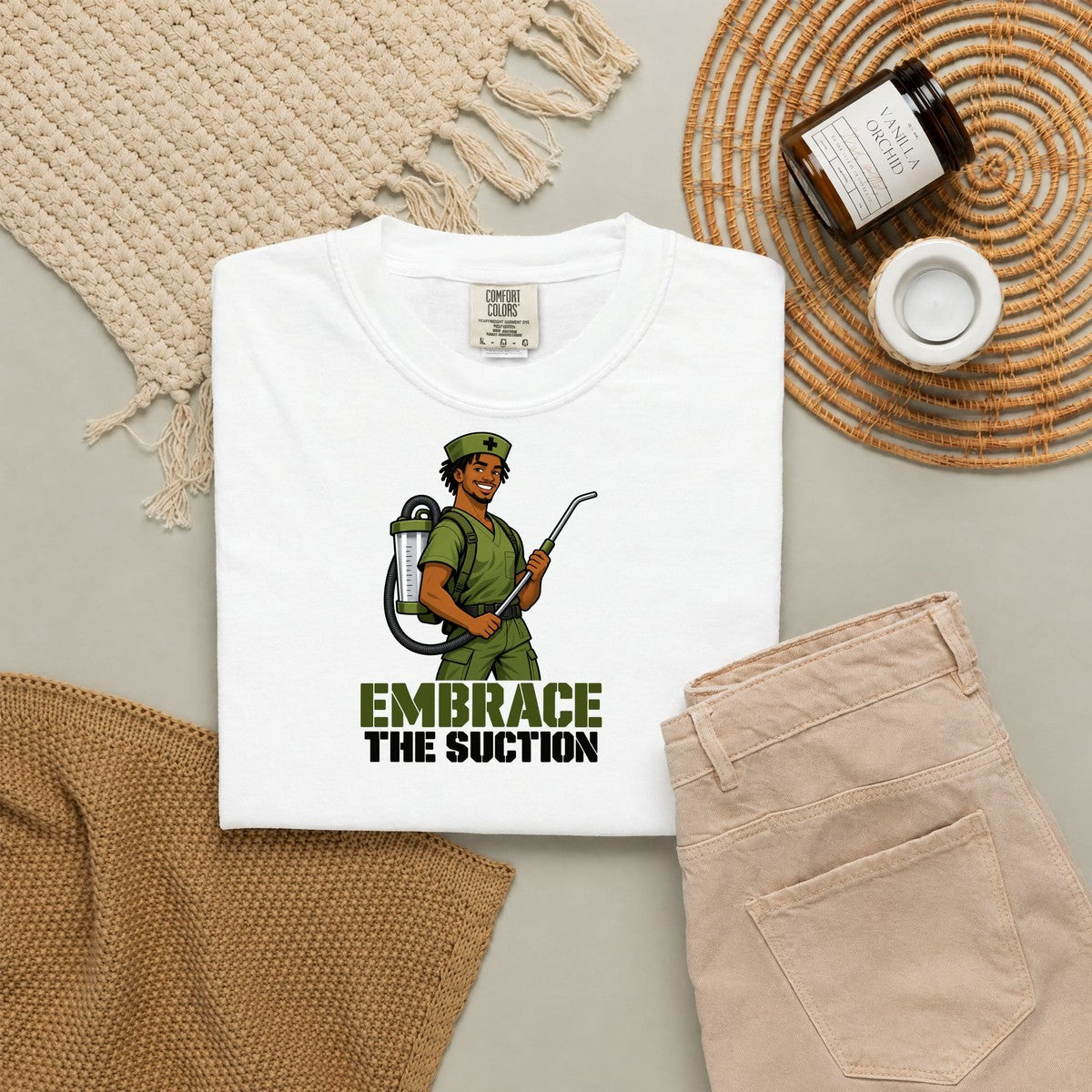 Embrace the Suction Male Nurse Tee