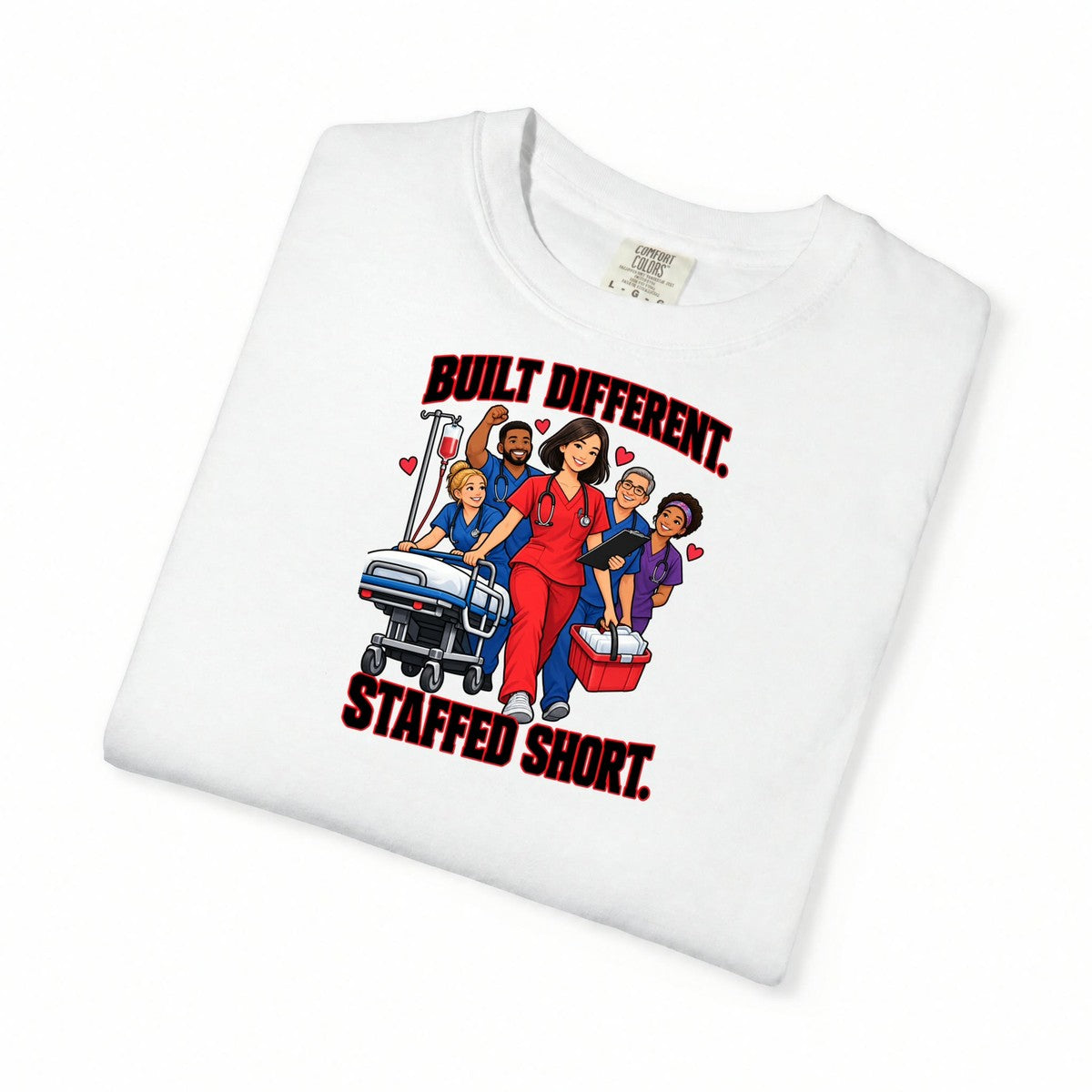 Built Different Staffed Short Women's Nurse Tee