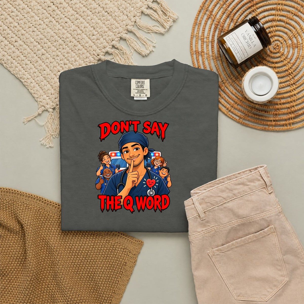 Don't Say the Q Word ER Nurse Tee