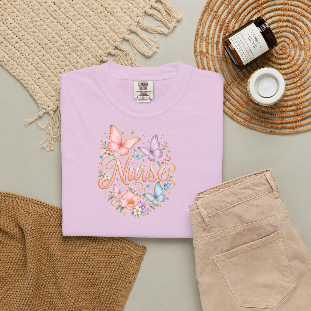Butterfly Garden Nurse Tee