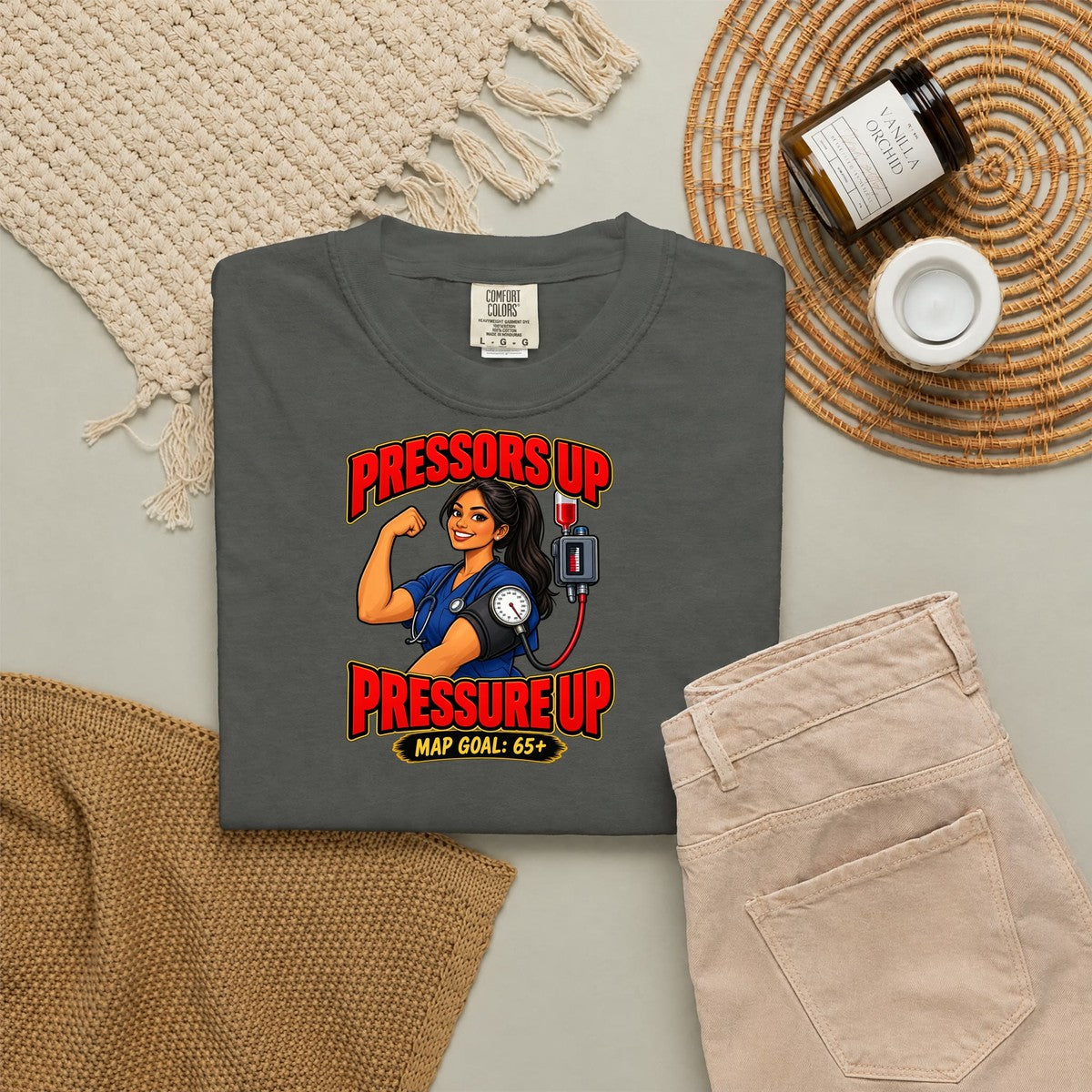 Pressors Up Pressure Up ICU Women's Nurse Tee