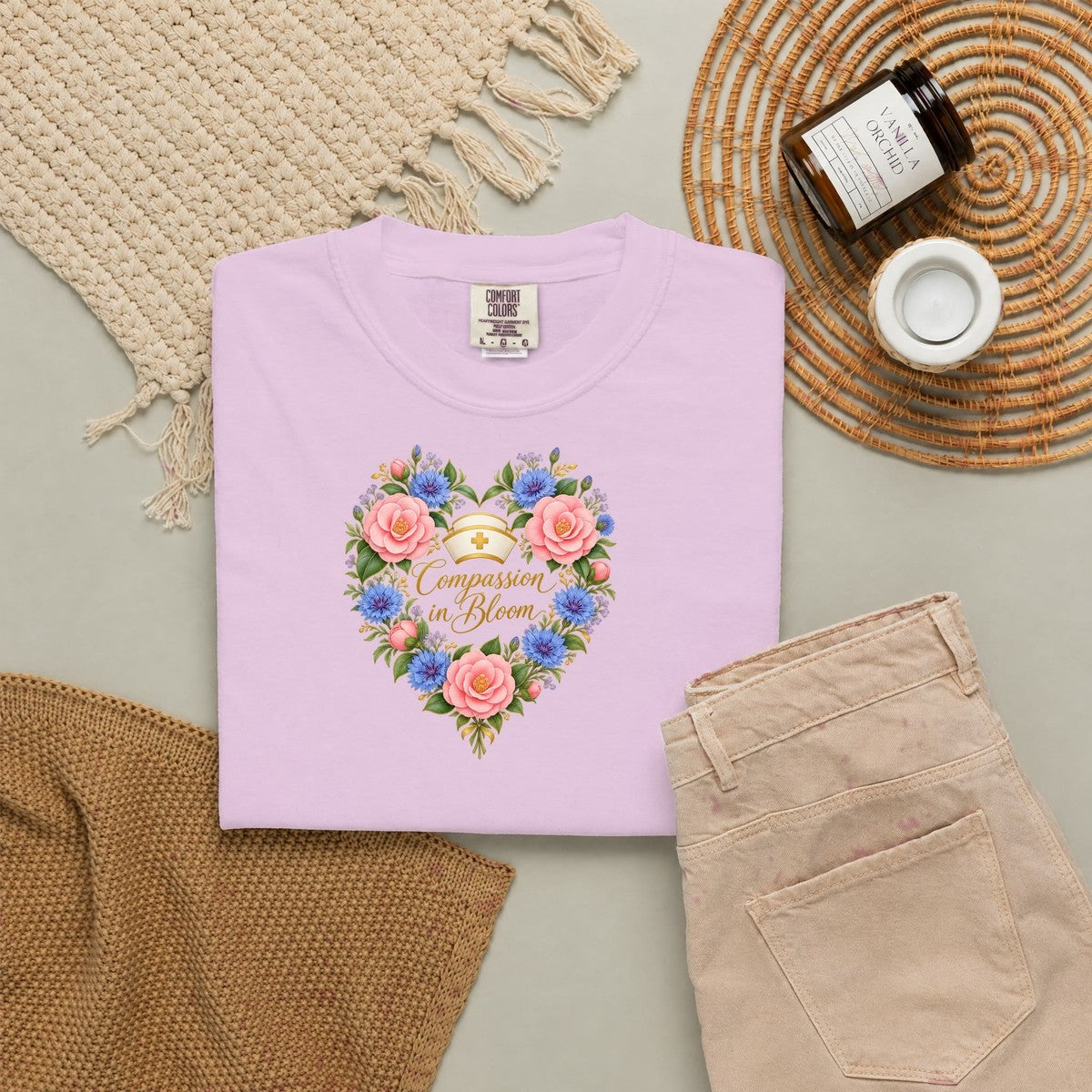 Compassion in Bloom Nurse Tee