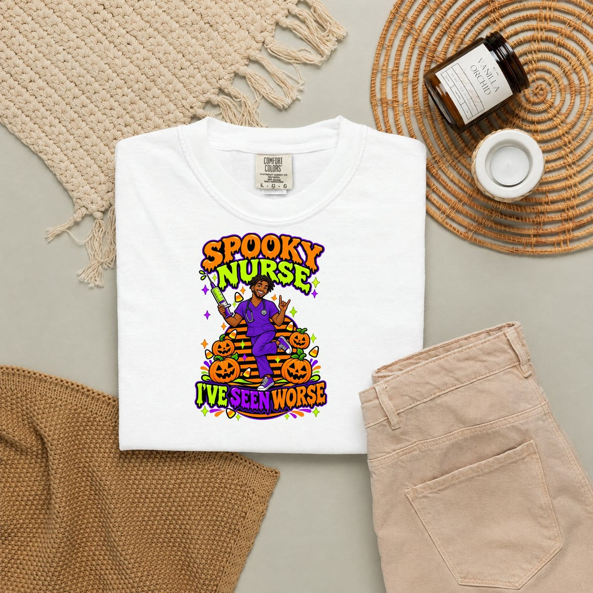 Spooky Male Nurse I've Seen Worse Halloween Tee