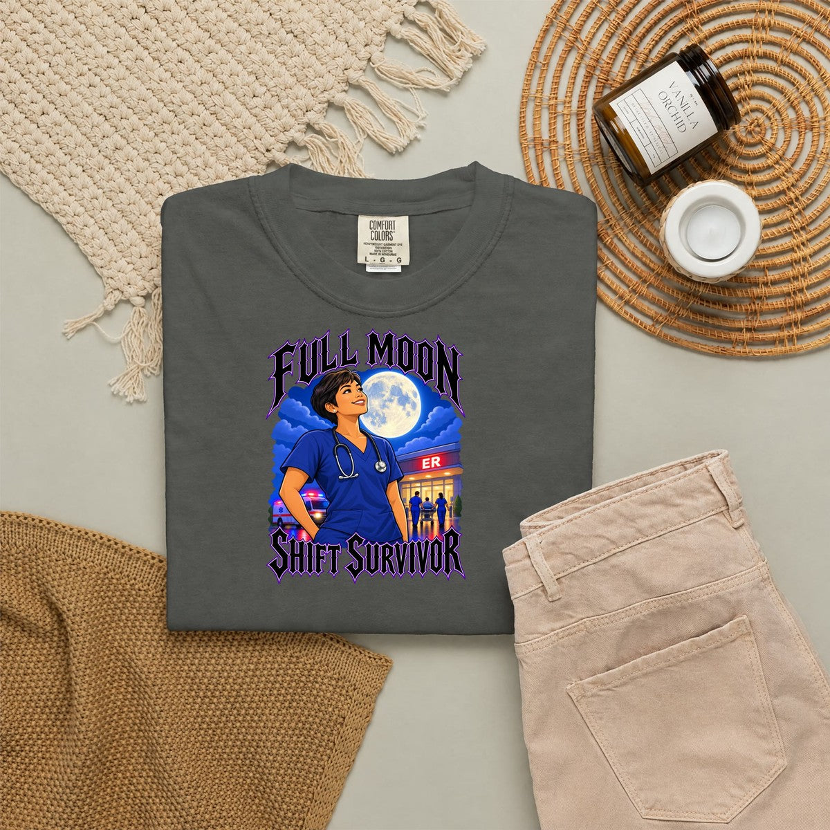 Full Moon Shift Survivor ER Women's Nurse Tee
