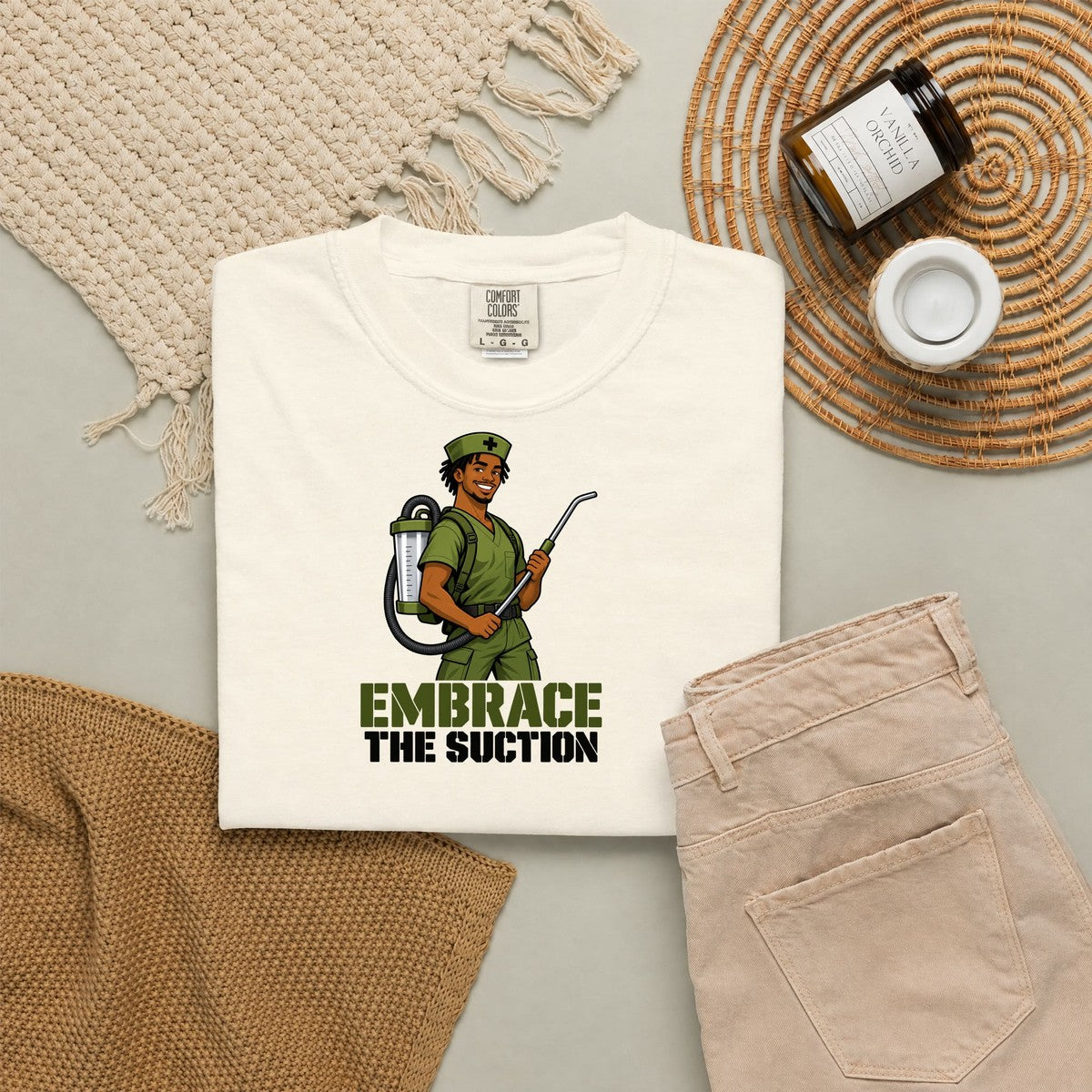 Embrace the Suction Male Nurse Tee